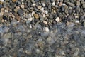 Pebbles and water background Royalty Free Stock Photo