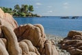 Pebbly beach, Santa Maria Navarrese, Sardinia Royalty Free Stock Photo