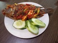 Pecak nila, Fried Tilapia with Javanese sauce