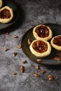 Pecan butter tarts with nuts