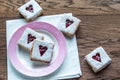 Pecan Cookies with Cherry Filling