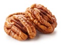 pecan nut isolated Royalty Free Stock Photo