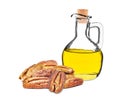 pecan nut oil Royalty Free Stock Photo