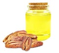 pecan nut oil Royalty Free Stock Photo