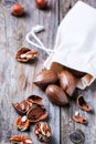 Pecan nuts Royalty Free Stock Photo