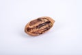 Pecans nuts on white background. Royalty Free Stock Photo