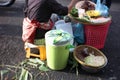 pecel rice seller with no table