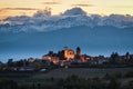 Pecetto torinese and the Monviso