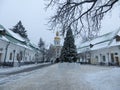 Pechersk Lavra in winter.