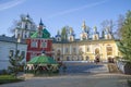 May day at the temples of the ancient Svyato-Uspensky Pskovo-Pechorsky Monastery