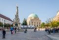 Pecs, Hungary - October 06, 2018: View of the streets of PÃÂ©cs, Hungary