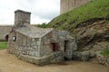 Canon ball oven at Fort la latte in Brittany, France Royalty Free Stock Photo