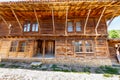 The peculiarity of Balkan architecture in the Bulgarian mountain village of Zheravna Royalty Free Stock Photo