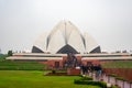 The peculiarity of the Lotus Temple