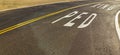 Ped Xing written on the road Royalty Free Stock Photo