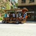 Pedal bar on the street in Milwaukee, WI, USA