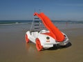 Funny pedal boat on Gale beach in Albufeira, Algarve - Portugal