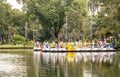 Pedal Boats at Lumpini Park Bangkok Thailand Royalty Free Stock Photo