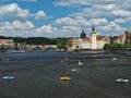 Prague, Veltava River Royalty Free Stock Photo