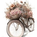 Pedaling Among Wildflowers on a Classic Bicycle