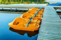 Pedalo or paddle boat Royalty Free Stock Photo