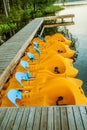 Pedalo or paddle boat Royalty Free Stock Photo