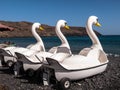 Beach Pedalos Holiday Fun Royalty Free Stock Photo