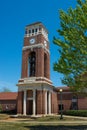 Peddle Bell Tower at the University of Mississippi Royalty Free Stock Photo