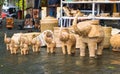 Peddle cane rattan elephants, Galle, Sri Lanka