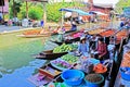 Peddler In Damnoen Saduak Floating Market, Ratchaburi, Thailand