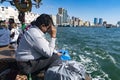 A peddler on the Dubai CreekÃ¯Â¼ÅDubaiÃ¯Â¼ÅThe United Arab Emirates