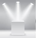 Pedestal with light source