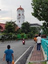 Pedestarian walking on the street at Surabaya Royalty Free Stock Photo