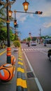 Pedestarian Ways and Highways in the City of Surabaya Royalty Free Stock Photo
