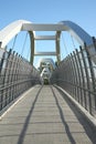 Pedestrain bridge Royalty Free Stock Photo