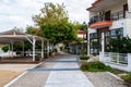 Pedestrial street in Olympiada, Greece