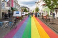 Pedestrian area in capital city, Reykjavik, Iceland