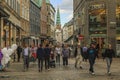 The pedestrian area of Stroget, Copenhagen