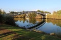 Bridge across Yarkon River in Tel-Aviv, Israel