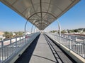 Pedestrian bridge in Al Rashidiya,Dubai,UAE. Royalty Free Stock Photo