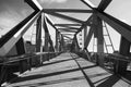 Pedestrian Bridge, Barcelona, Spain, Europe