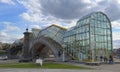 Pedestrian bridge Bogdan Khmelnitsky in Moscow