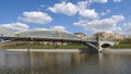 Pedestrian bridge Bogdan Khmelnitsky in Moscow