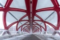 Pedestrian bridge, Calgary, Alberta Royalty Free Stock Photo