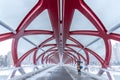 Pedestrian bridge, Calgary, Alberta Royalty Free Stock Photo