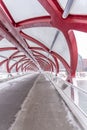 Pedestrian bridge, Calgary, Alberta Royalty Free Stock Photo