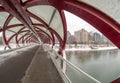 Pedestrian bridge, Calgary, Alberta Royalty Free Stock Photo