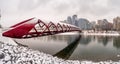 Pedestrian bridge, Calgary, Alberta Royalty Free Stock Photo