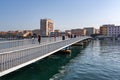 Pedestrian bridge of the city of Zadar, Dalmatia, Croatia.