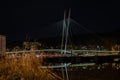 Pedestrian bridge on the Drammenselva River in Drammen in Norway Royalty Free Stock Photo